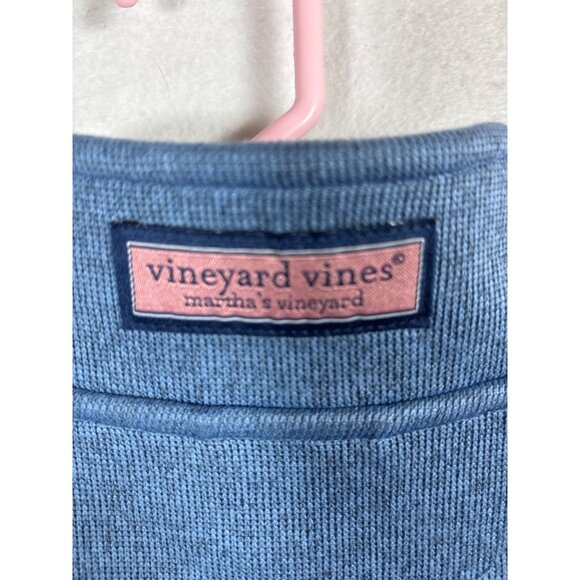 Vineyard Vines Boys Blue Fleece Vest Size M 12-14 Polyester Zip-Up Sleeveless - Picture 5 of 10